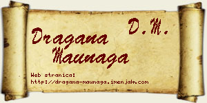 Dragana Maunaga vizit kartica